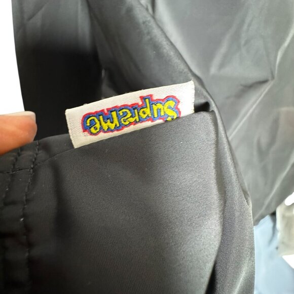 Supreme Jacket Gonz Logo Coaches Black Mens Medium streetwear embroidered logo - Picture 4 of 9